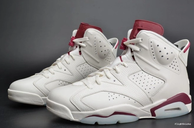 Maroon Air Jordan Retro white 384664-116 6 0905